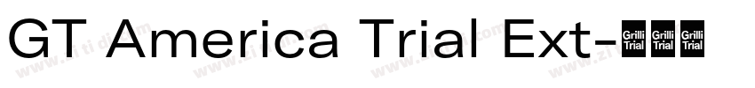 GT America Trial Ext字体转换